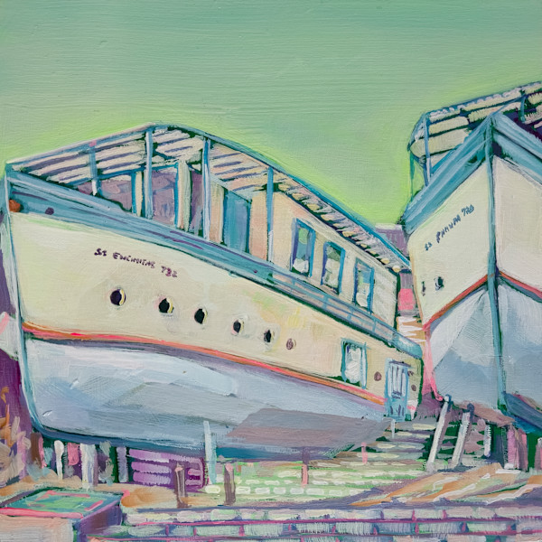 Encinitas Boat Houses No 4, 2025 by Kate Joiner