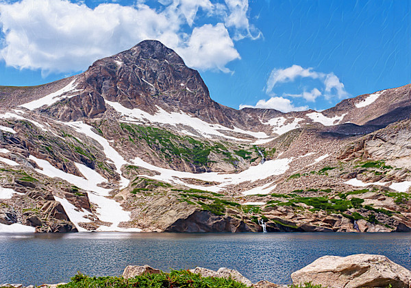 Blue Lake, Early July by Lewis Jackson