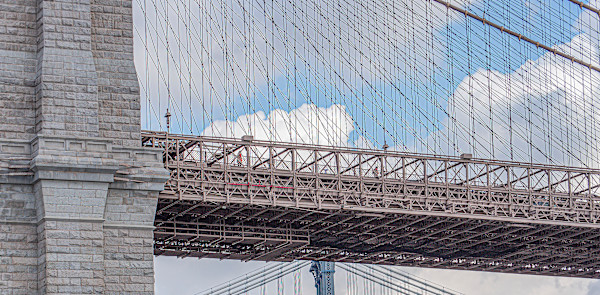Brooklyn Bridge, Detail by Lewis Jackson