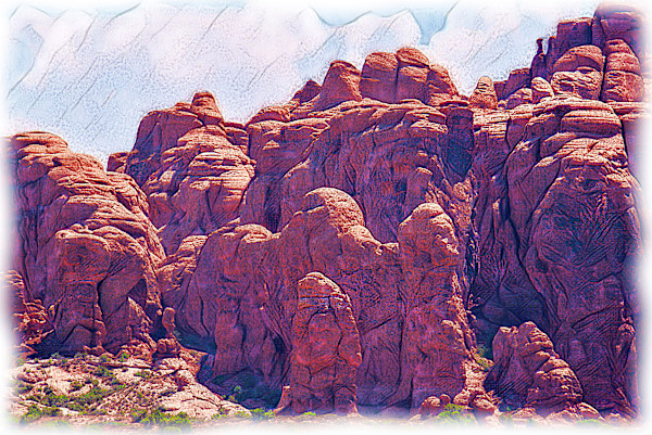 Entrada Sandstone Formation by Lewis Jackson