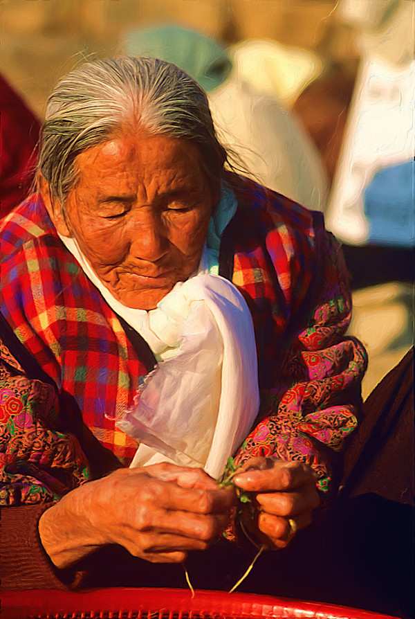 Woman Selling Herbs by Lewis Jackson