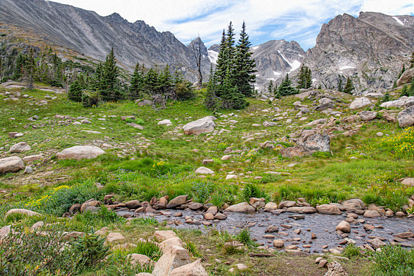 Trail to Isabelle Lake by Lewis Jackson
