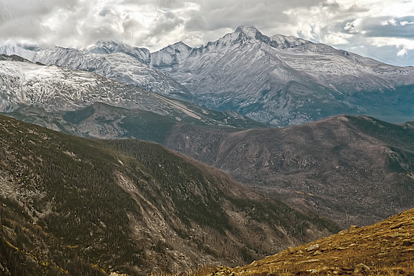 Long's Peak, Early Winter by Lewis Jackson
