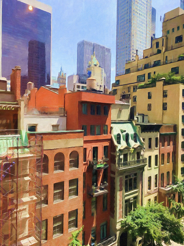 Manhattan Cityscape by Lewis Jackson