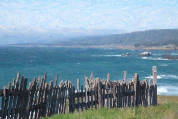 Sea Ranch Headlands with Fence