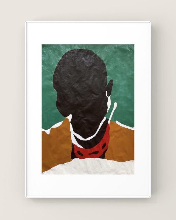 Portrait, Black Male - No. 3 of 8 by Mekia Machine