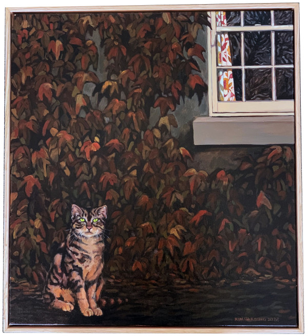 Camouflague Cat by Kim Harding