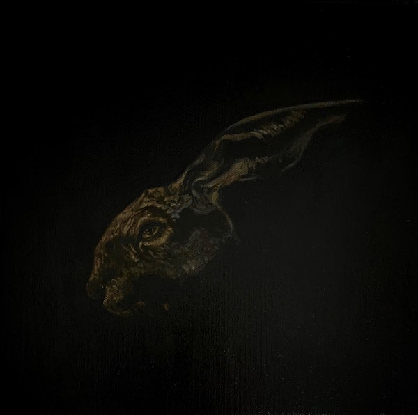 "In the Night" 30 x 30cm, oil on canvas by Kim Harding