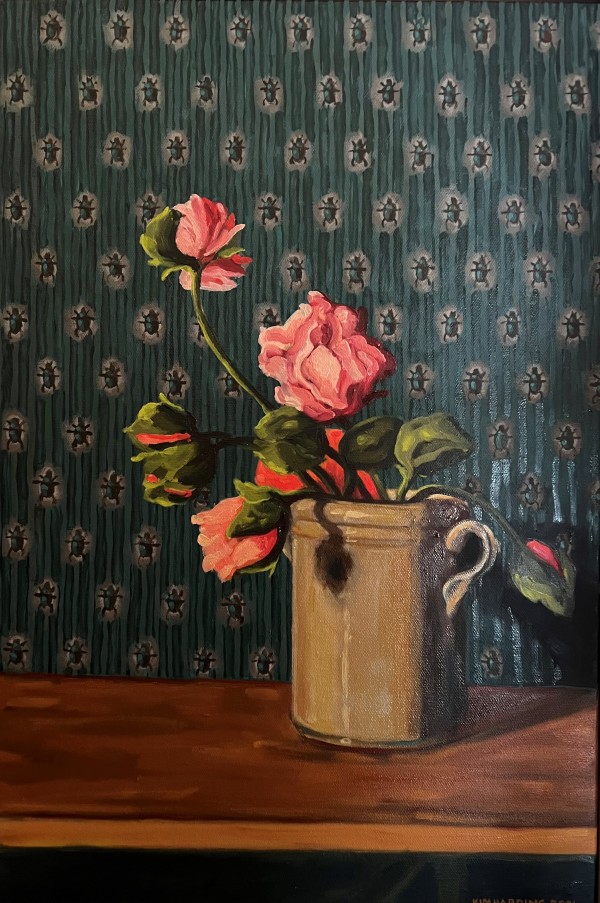 "Still Life with Beetles" 60 x 40cm, oil on canvas by Kim Harding