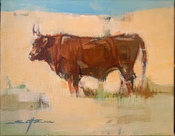 Bull in Grass