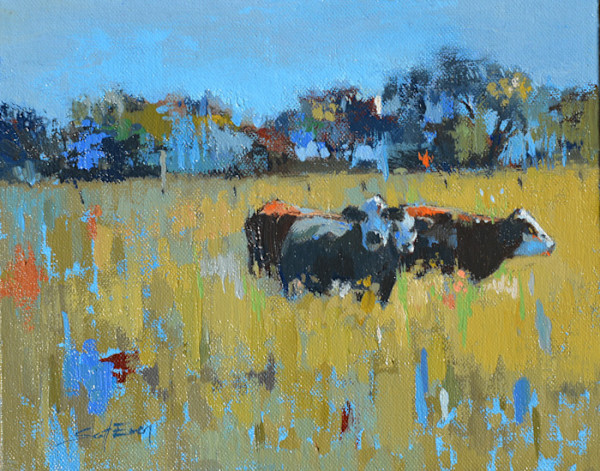 Study for Old Lockhart Cows by scott ewen, Image 15.