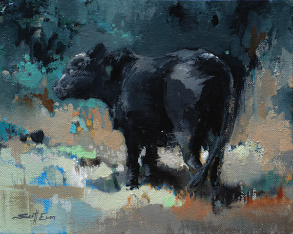 Plein Air Cow by scott ewen