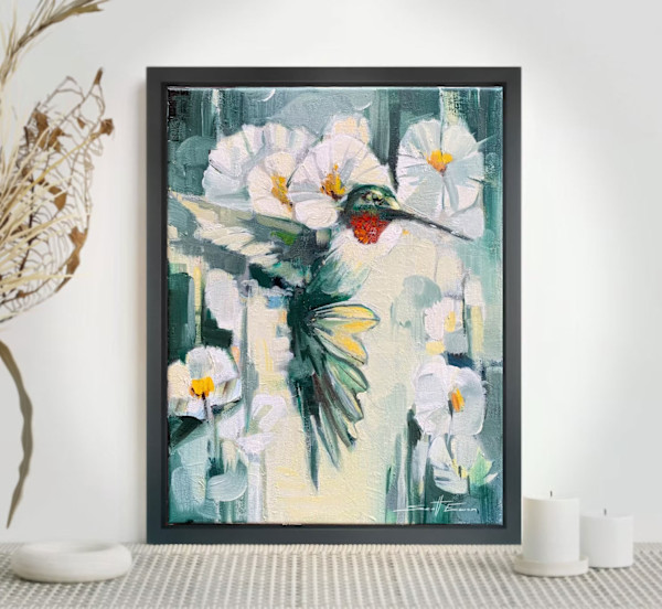 Hummingbird in Flowers by scott ewen, Image 2.