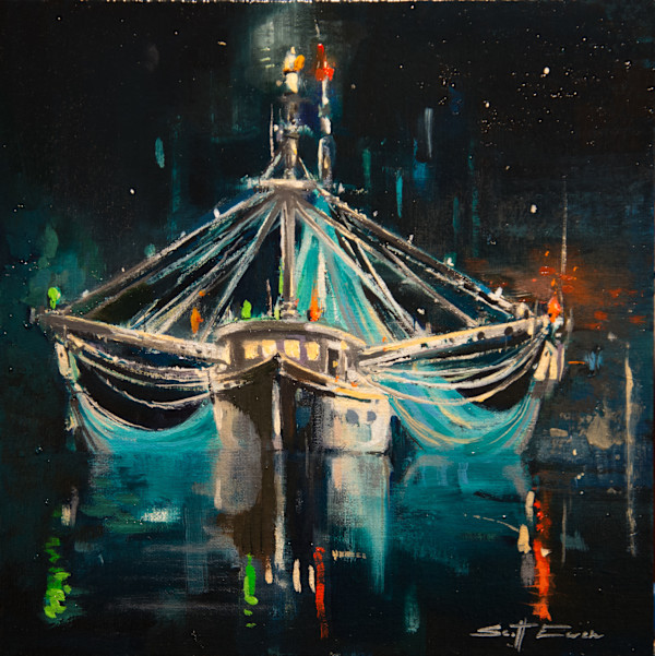 Trawler at Night #1 by scott ewen, Image 11.