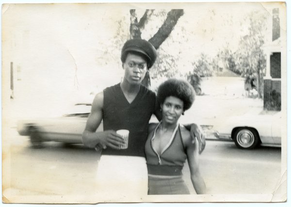 70s Sidewalk Couple