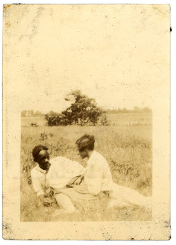 Young Lovers in Field