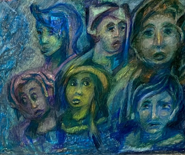 Suffering many faces by Elena  Zelenina
