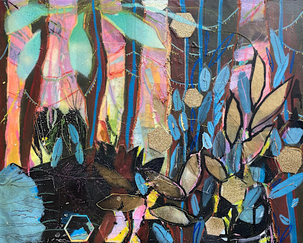 Gathering at Dusk in the Woods by Christine Bush Roman