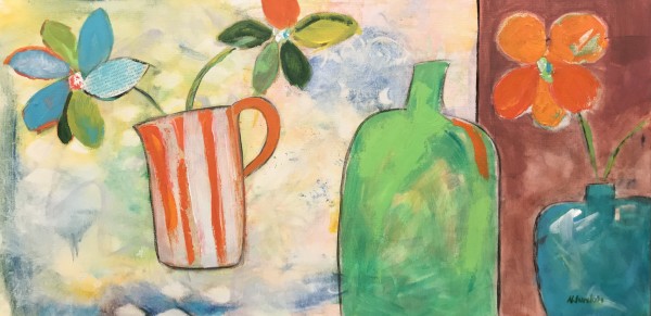 Green Jar and Friends by Nancy Junkin