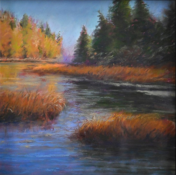 Fall Marshlands by Cathy Lorraway Art