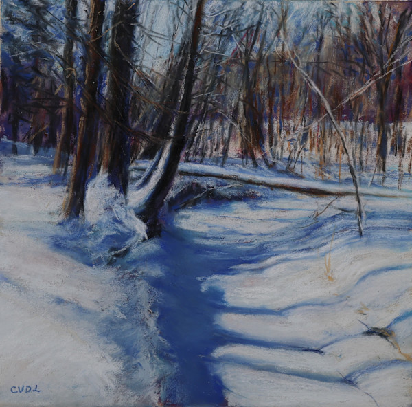 Blue Winter Shadows by Cathy Lorraway Art
