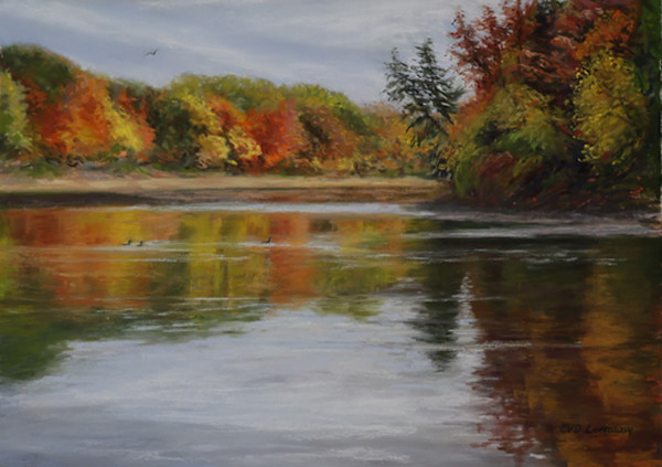 Reflections of a Blustery Fall Day by Cathy Lorraway Art, Image 1.