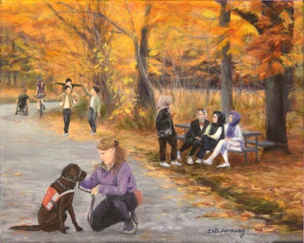 Equity Fall Day at Bronte Provincial Park by Cathy Lorraway Art
