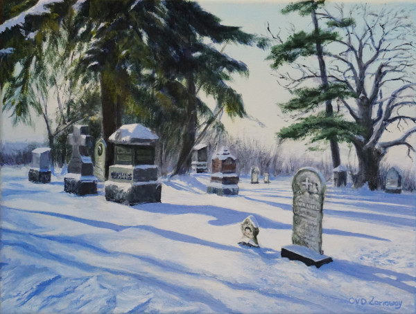 Winter Sleep, St Mary's Cemetery, Oakville, Ontario