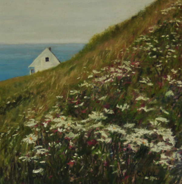 House on the Hill, Newfoundland by Cathy Lorraway Art