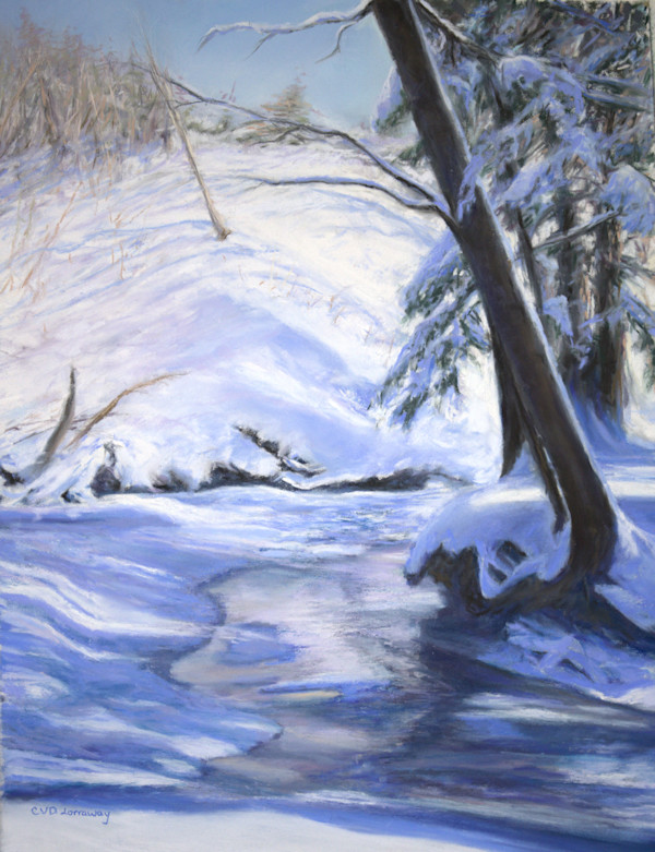 Reflections on a Winter's Day by Cathy Lorraway Art