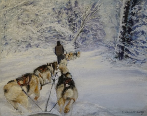 Snow Dogs by Cathy Lorraway Art