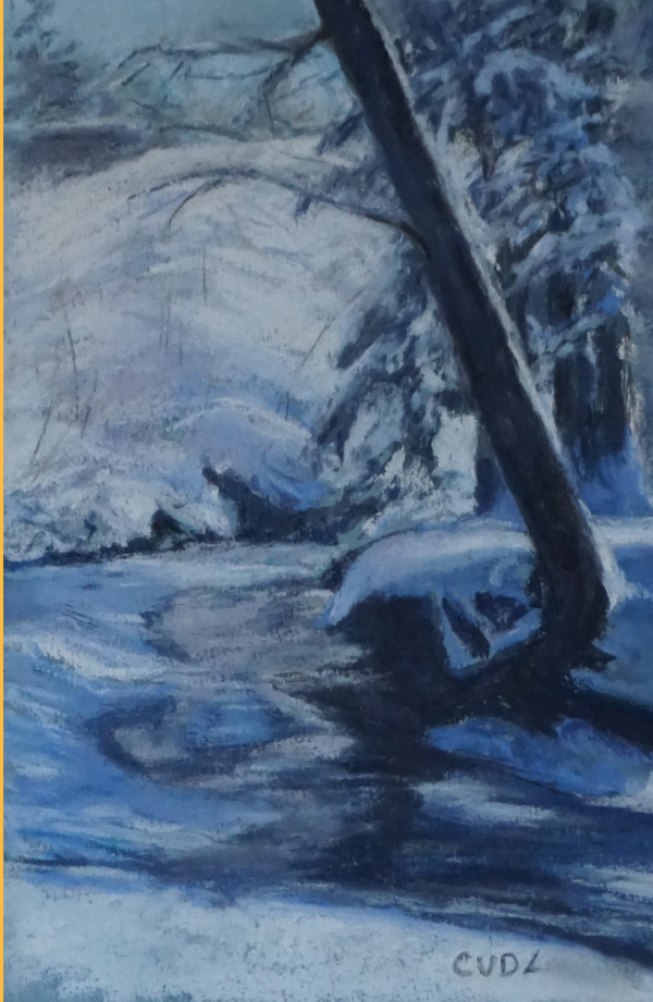 Winter Reflections, Morrison Creek by Cathy Lorraway Art
