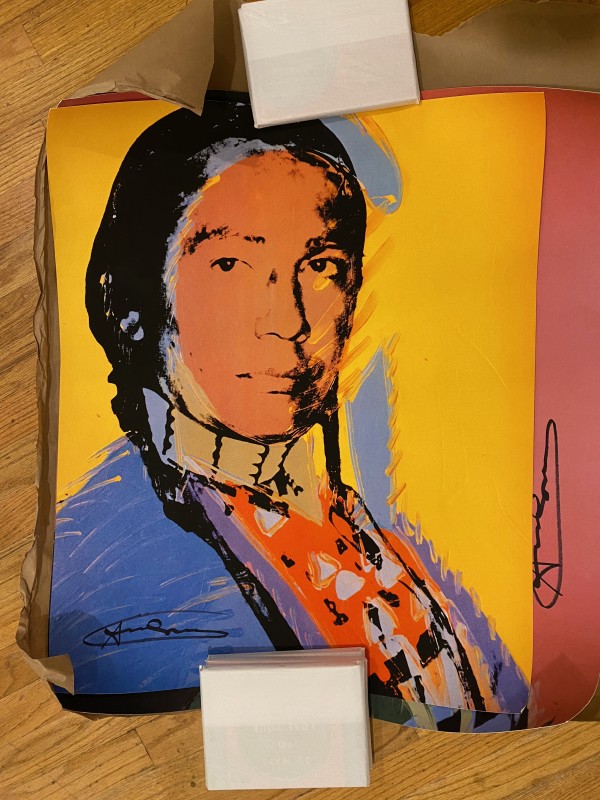 The American Indian Russel Means by Andy Warhol