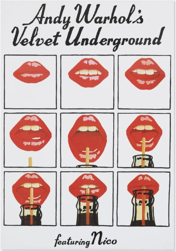 1971 offset lithograph Andy Warhol's Velvet Underground featuring Nico by Andy Warhol