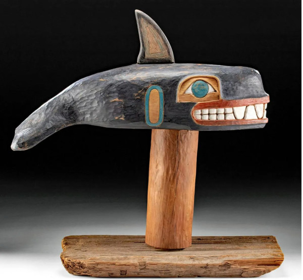 20th Century Pacific Northwest Whale Carving