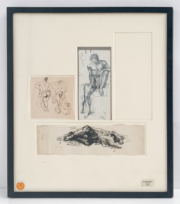 Untitled (Erotic Sketch Assemblage) Russian (1898–1957) by Pavel Tchelitchew