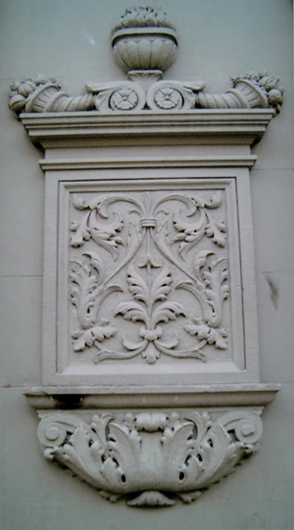 "Brownstone Carving Wall" by HWM Store