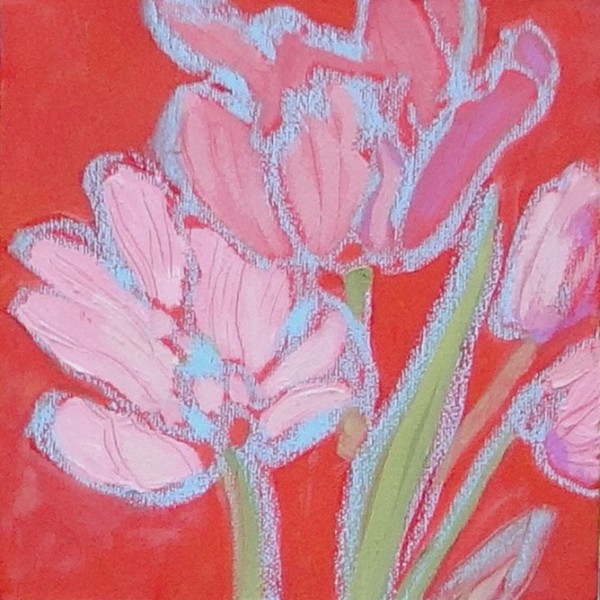 Pink Flowers by Flora Doehler