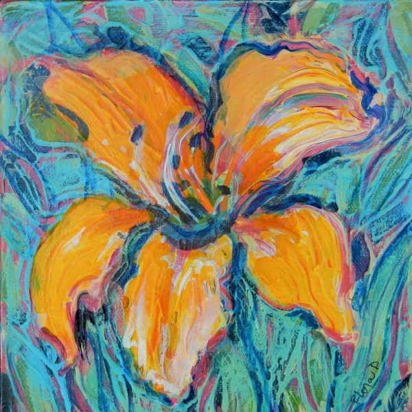 Orange Lily by Flora Doehler