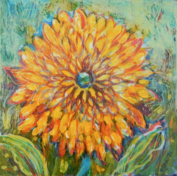 Yellow Flower by Flora Doehler