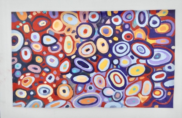 Infinity - Painted Floor Mat by Flora Doehler