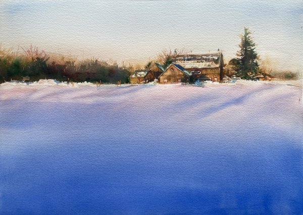 February Blues by Crystal Beshara Fine Artist, Image 1.