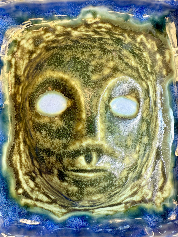 face - mottled green by Kelly Witmer