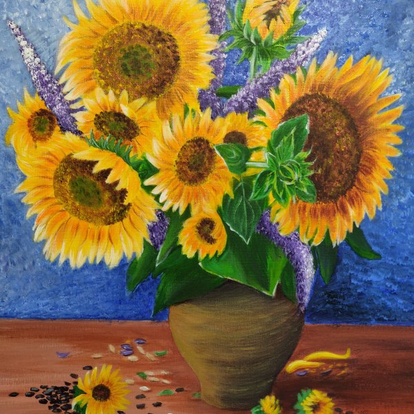 Sunflowers by Lyuda Morhun