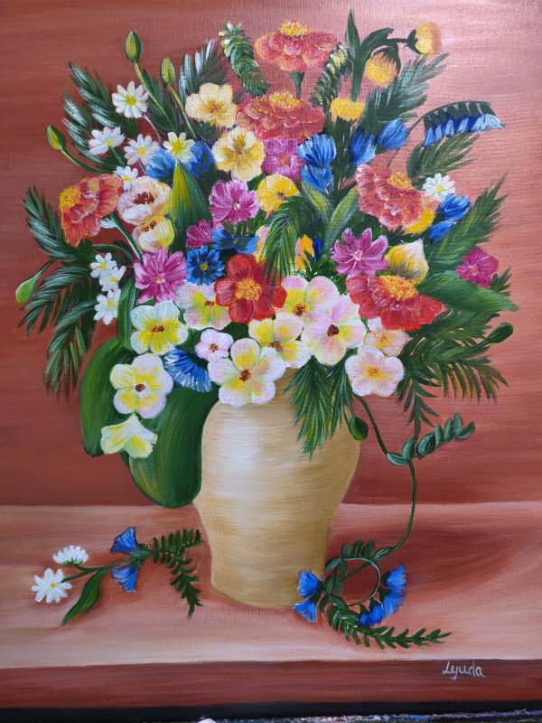 Colorful Flowers by Lyuda Morhun