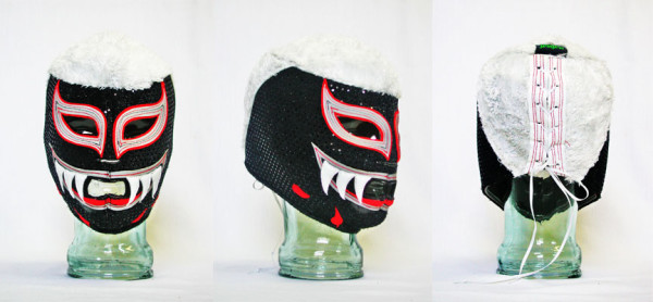 Custom “Honey Badger” Luchadora Mask by Jennifer Collins-Mancour