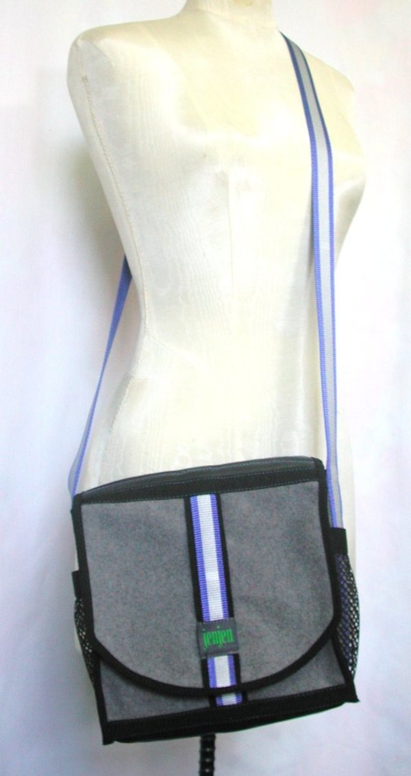 Recycled Tire Messenger Bag by Jennifer Collins-Mancour