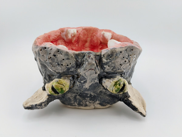 Grey Cat Bowl by Space Monkey, Image 1.