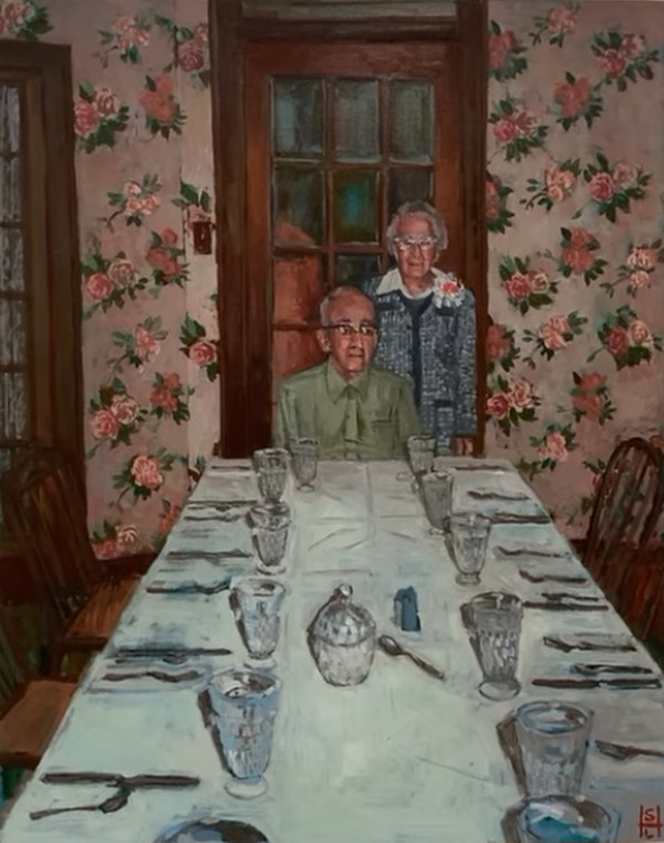 My Great Grandparents, 1976 by Sara Lee Hughes