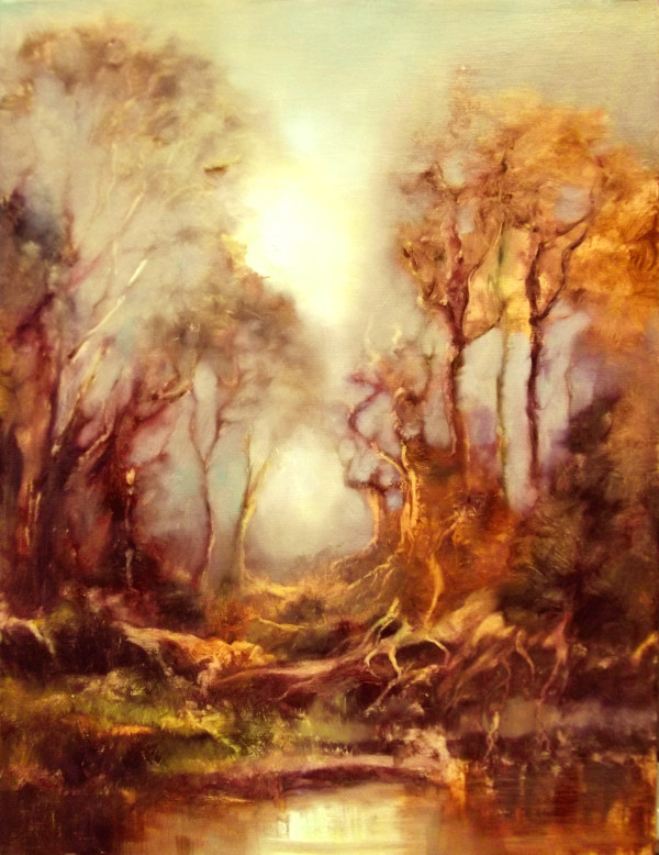 Woodland Dawn by C J Elsip